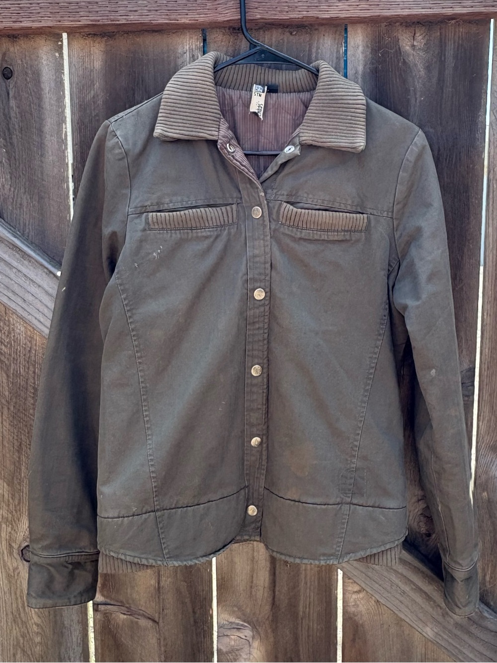 Women's Classic green Canvas Jacket